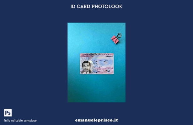 modello FRONTALE photolook ID Repubblica ceca stile verificato